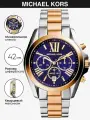 Наручные часы MICHAEL KORS Bradshaw, серебристо-золотистый