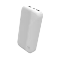 Внешний аккумулятор 20000mAh 2USB+Type-C+1micro USB 2.0A LED-индикатор More choice PB25-20 White
