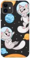 Силиконовый чехол на Apple iPhone 11 / Эпл Айфон 11 с рисунком CosmoCats Soft Touch черный