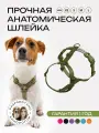 Шлейка для собак мелких и средних пород анатомическая размер S, хаки PRO COMFORT