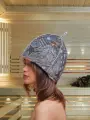 Шапка для бани и сауны из овчины