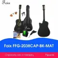 Акустическая гитара+Аксессуары, черная матовая, Foix FFG-2038CAP-BK-MAT