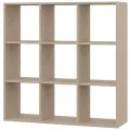 Стеллаж Колизей мебель СТ-11 Дуб молочный (ШхГхВ) (1054х330х1054)мм, 9 ниш