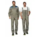 Костюм рабочий мужской Профессионал 2 СОП лето серо-бежевый/синий 88-92 / 170-176 65% п/э,35%хб (во отделка). спецодежда