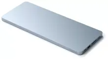 Сверхтонкая док-станция Satechi USB-C Slim Dock для iMac 24. Цвет: голубой