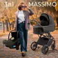 Коляска 3в1 SBL Massimo Black