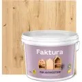 FAKTURA лак-антисептик водорастворимый с натуральным воском и ионами серебра, бесцветный (2,7л)