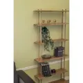 Стеллаж 100 см. SONOMA Home из массива дуба, ручная работа, покрытие бейц-маслом, цвет орех