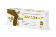 Гиалджект вязкоэластичный имплантат раствор для в/суст введ. шприц 2% 2мл