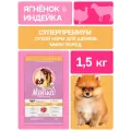 Сухой корм для щенков мелких пород с индейкой и ягненком PUPPY & JUNIOR MINI, 1,5 кг MOLINA