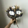 Букет из сухоцветов Вечная любовь, с лавандой, хлопком, ароматный