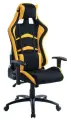 Кресло геймерское Helmi HL-G07 Pointer, ткань черная/желтая, 2 подушки