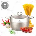 Кастрюля с крышкой Rashel 3 л из нержавеющей стали для газовых электрических и индукционных плит