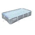 Каркасный бассейн Bestway 366х201х66 см, прямоугольный, 4000 л, серый, модель Pool 561FT