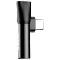 Переходник/адаптер Baseus USB Type-C - USB Type-C / mini jack 3.5 mm (L41), площадь сечения 0.5 кв. мм, длина 0.2 м, 1 шт., черный