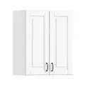 Кухонный модуль навесной шкаф столплит Регина РП-60 с двумя фасадами Белый/Белый матовый, 60х72х30 см.