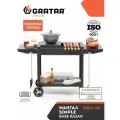 Мангал Gratar Simple, с подставкой под казан, переносной, черный