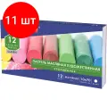 Комплект 11 шт, Пастель масляная художественная BRAUBERG ART CLASSIC, утолщенная, 12 цветов, круглое сечение, 181450