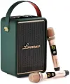 Портативная колонка с двумя микрофонами Lonzuer Running, 70 Вт, зеленый, 10 часов работы