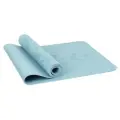 Коврик для йоги Sangh Луна нескользящий водонепроницаемый, размер 183х61 см, толщина 0,6 см, материал TPE, цвет голубой