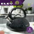 Чайник со свистком и ручкой из нейлона 3л ELEY из нержавеющей стали для всех типов плит