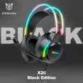 Игровые наушники ONIKUMA X26 Black Space черные с RGB подсветкой