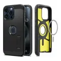 Чехол Spigen на Apple iPhone 15 Pro (ACS06733) Tough Armor MagFit / Спиген чехол для Айфон 15 Про MagSafe с подставкой , противоударный, с защитой камеры, черный
