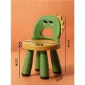 Детский стульчик Динозавр пластиковый со спинкой
