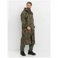 Плащ-дождевик с капюшоном мужской Huntsman ВВЗ для рыбалки, охоты, непромокаемый, ткань таффета PVC 20000, цвет камыш (р.56-58/182)