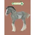 Фигурка животного Collecta Лошадь Жеребёнок Клейдесдальский лошади серый, 88626b