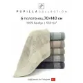 Набор полотенец для ванной 6 шт. Pupilla KRISTAL, махра, 100% бамбук, 70х140 см