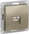 Розетка компьютерная AtlasDesign RJ45 кат.6A механизм шампань SE ATN000586