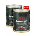 Каша гречневая с говядиной армейская Консервы мясорастительные Армия России Военторг 8 шт по 340 г