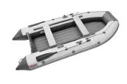 Лодка надувная ПВХ под мотор ROGER Zefir 3100 LT, лодка роджер НДНД малый киль (белый-графитовый комбинированный)
