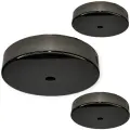 3 штуки основание для одиночного светильника - черный хром