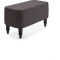 Банкетка пуф MONOFIX буно в прихожую, спальню, экокожа коричневый