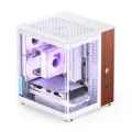 Jonsbo Компьютерный корпус без блока питания Case JONSBO TK-0 White, Desktop SFF, TG, no fan, 1xUSB-A 3.2 + 1xUSB-C 3.2, SFX PSU Support, mITX White