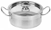 Кастрюля LUXSTAHL, 3 л, d=21.5 см, h=9.5 см, капсульное дно, индукция, нержавеющая сталь