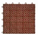 Покрытие садовое модульное 33х33х1,6см 9шт 1 м цвет коричневый