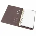 Кожаный ежедневник A5 на разъемных кольцах, тетрадь со сменными блоками, Denny Choc by J. Audmorr, коричневый, с листами в клетку