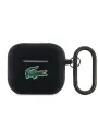 Lacoste для AirPods 3 чехол Liquid silicone Croc Logo Black