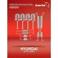 Ремкомплект барабанных колодок Kortex для Hyundai Getz (с ABS) OEM 97043700, KBD001, SFK412