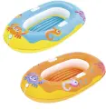 Детская надувная лодка Крабики оранжевая, 119х79 см, от 3 до 6 лет, BestWay