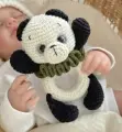 Вязаная погремушка на кольце