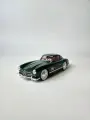Коллекционная машинка игрушка Мерседес 300 SL с дымом ретро-модель масштаб 1:24 темно-зеленый