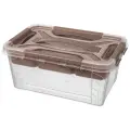 Для хранения Econova с замками, ручкой и вставкой-органайзером Grand Box 4.2 л 1 коричневый 12.4 см 29 см 2 шт. 4.2 л 19 см отсутствует