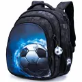Рюкзак школьный для мальчика 17 л для начальной школы с анатомической спинкой SkyName (СкайНейм), с мячиком на брелоке