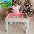 Световой стол песочница для рисования песком Sitstep Поездка по городу, Стол развивающий