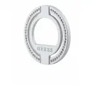 Guess кольцо-держатель MagSafe Metal Ring stand Diamond Rhinestones Silver