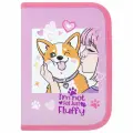 Упаковка 5 шт. Пенал пифагор, 1 отделение, полиэстер, 19х13 см, Fluffy akita, 272284